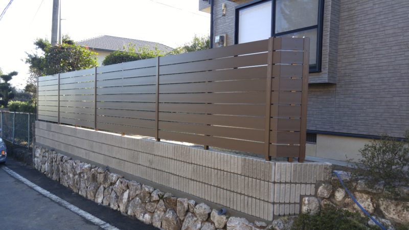 S様邸 エクステリア工事（目隠しフェンス）