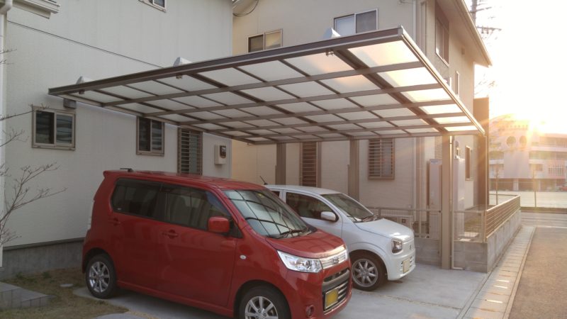 K様邸 エクステリア工事 （カーポート）