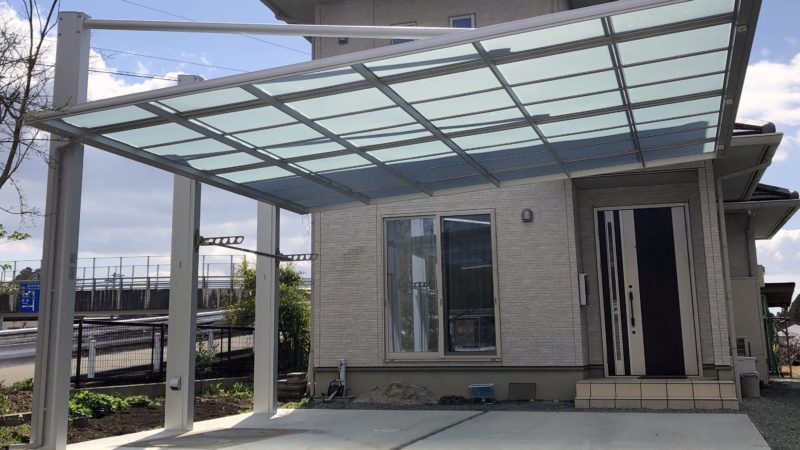 F様邸　エクステリア工事（カーポート）