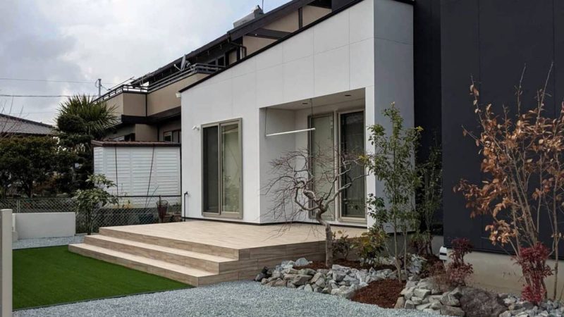 夜もステキな新築外構工事。