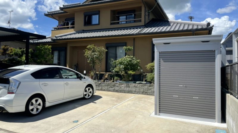 S様邸　バイクガレージ工事