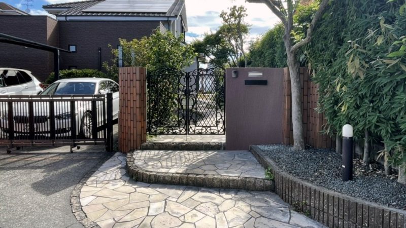 M様邸　門柱リフォーム工事