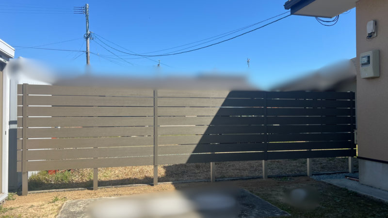 N様邸　目隠しフェンス工事